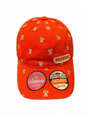 Zephyr Women’s Philadelphia Flyers Allover Liberty Bell Hat Cap Orange NHL